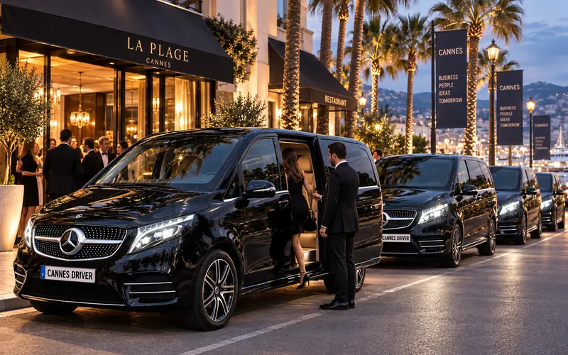 Mercedes V-Class minivan for group transfers from Nice Airport